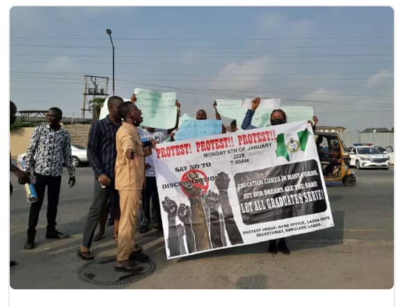 ICYMI: HND Graduates Protest Against Denial of NYSC Participation 