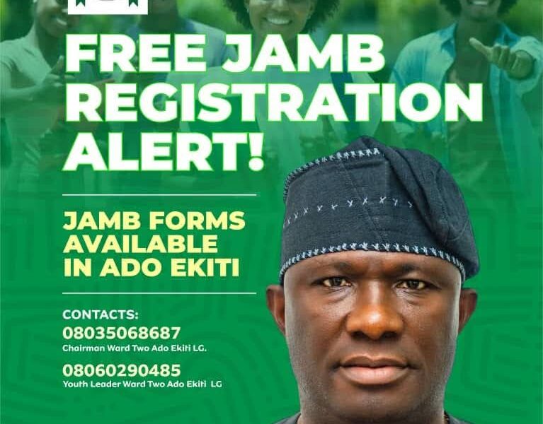 Hon. Asefon Distributes 500 UTME Forms to Indigent Students in Ado Ekiti