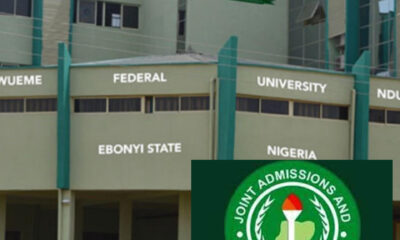 Why JAMB suspended law Admission into Alex Ekwueme Federal University