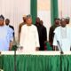 Tinubu Hosts First National Caucus Meeting of APC at Presidential Villa