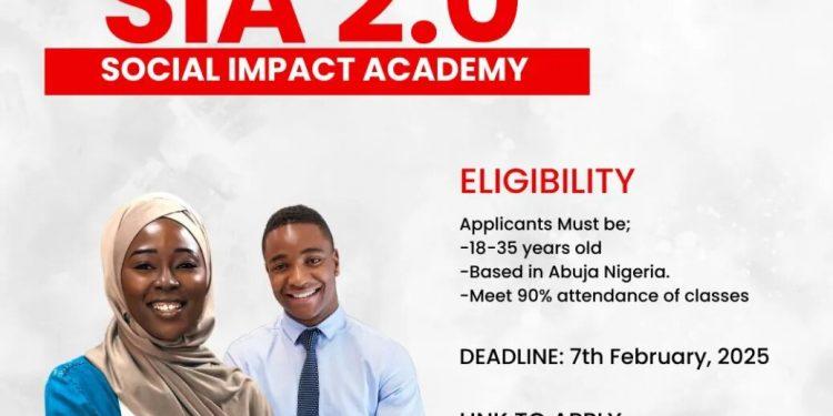 Apply for the Social Impact Academy (SIA) For Nigerians