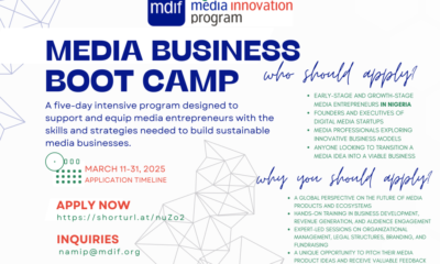 NAMIP Launches Media Business Bootcamp for Nigerian Entrepreneurs