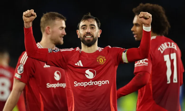 Bruno on target again as Man United rout Leicester 3-0