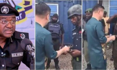 Police react to viral video of officers receiving money from Chinese