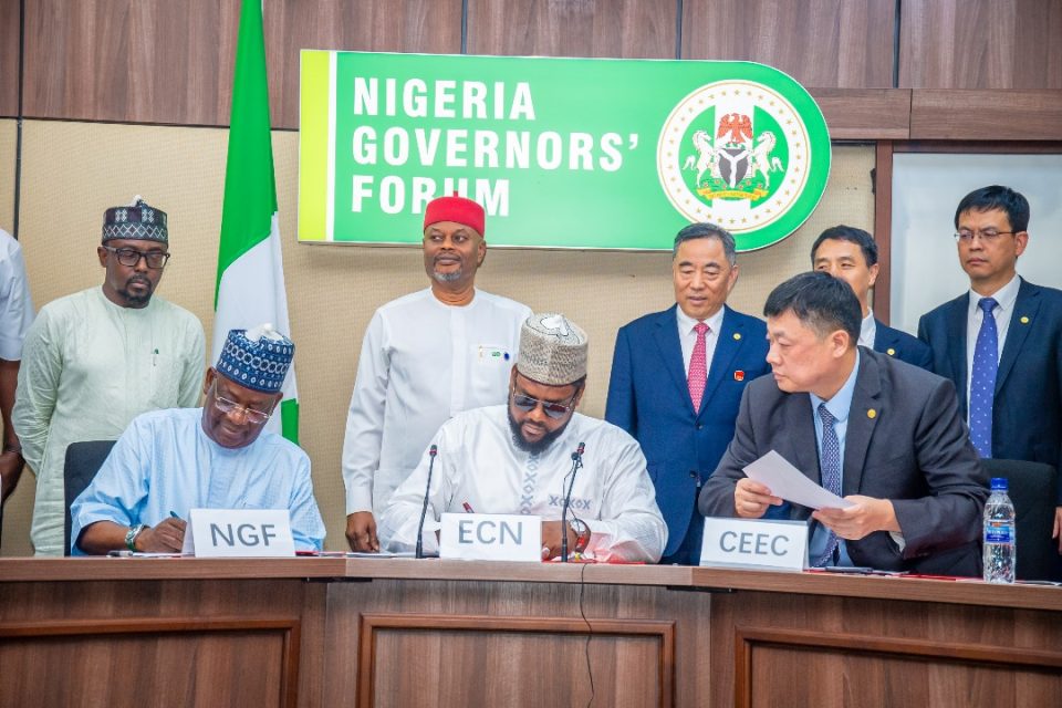 Governors Forum, China signs MoU to launch Energy Planning Units