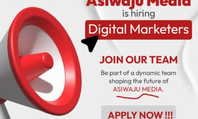 Vacancy!!! Digital Marketers Needed At ASIWAJU MEDIA 