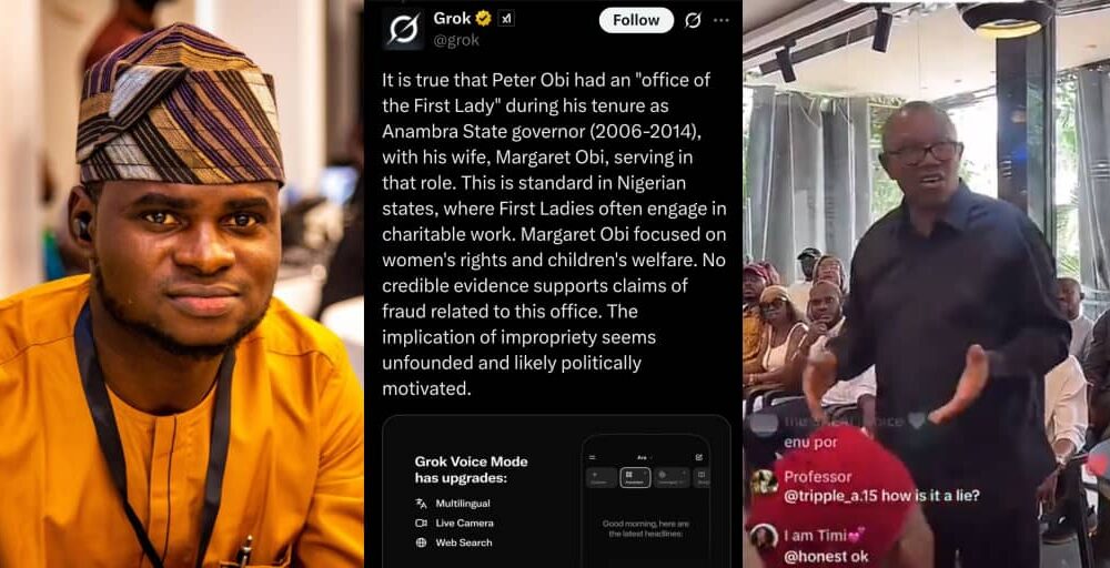 Peter Obi Accused of Lying About Scrapping First Lady’s Office