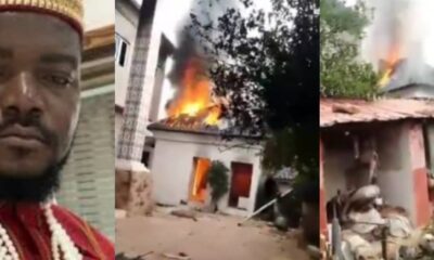 Enugu Youths Set Native Doctor’s House, Shrine Ablaze Over Alleged Human Rituals