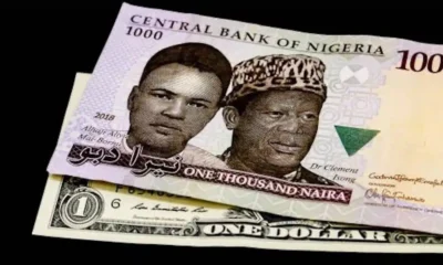 Naira falls to N1,612/$1 at official market