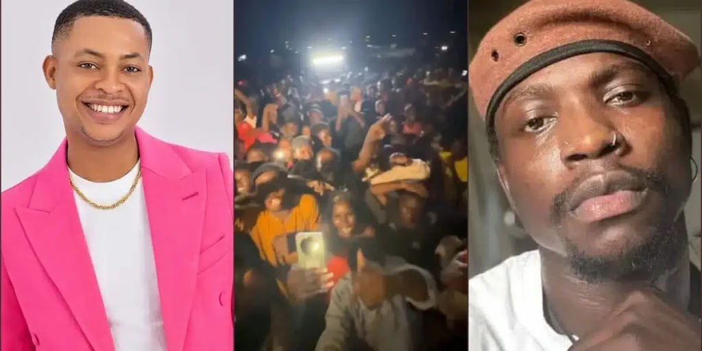 Man ridicules attendees of Verydarkman’s welcome party