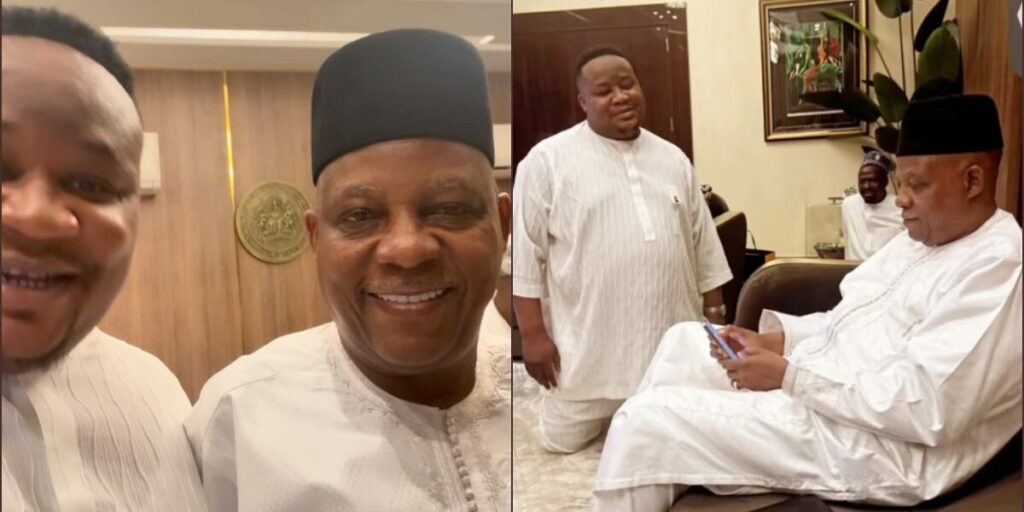 Cubana Chief Priest Sparks Reactions After Kneeling Before Shettima