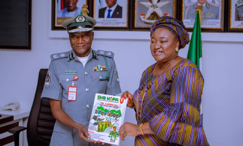 NYSC Lagos Coordinator Visits Customs Comptroller in Ikeja