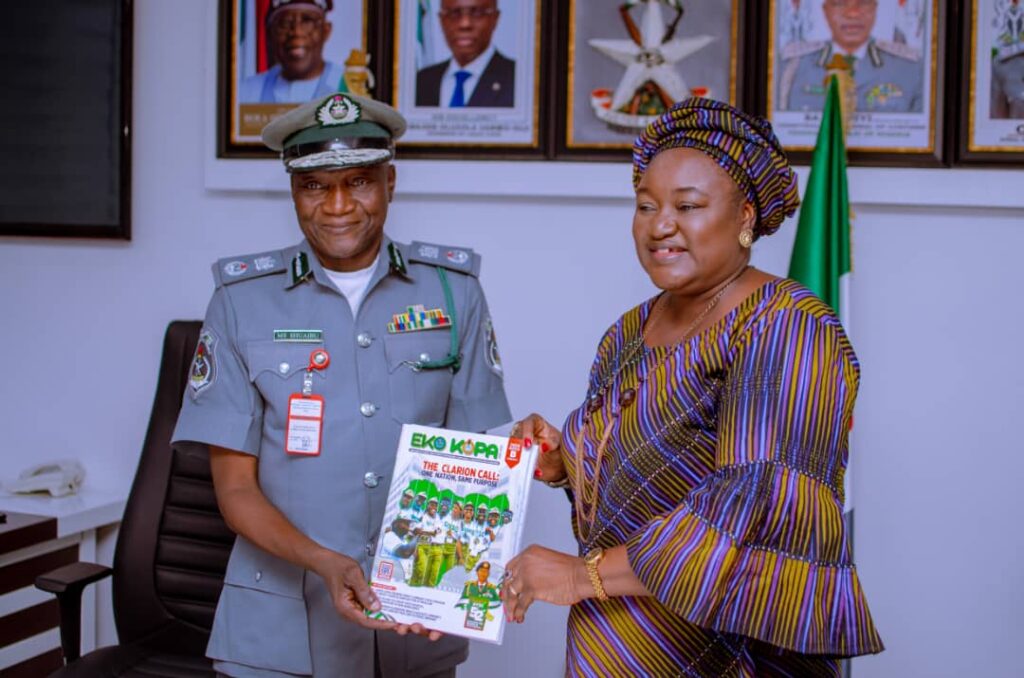 NYSC Lagos Coordinator Visits Customs Comptroller in Ikeja