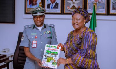 NYSC Lagos Coordinator Visits Customs Comptroller in Ikeja