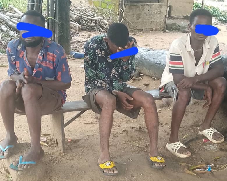 Cable Vandals Nabbed by Nigerian Hunters in Okpuitumo, Handed Over to Police