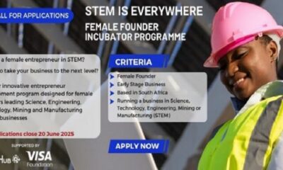 Call For Applications: WomHub Africa STEM is Everywhere Female Founder Incubator 2025