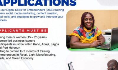 Call for Applications: Digital Skills for Entrepreneurs ( Abuja, Kano, Lagos and Rivers)