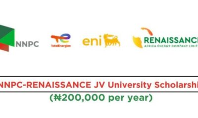 Call For Applications: NNPC – RENAISSANCE JV University Scholarship For Nigerians