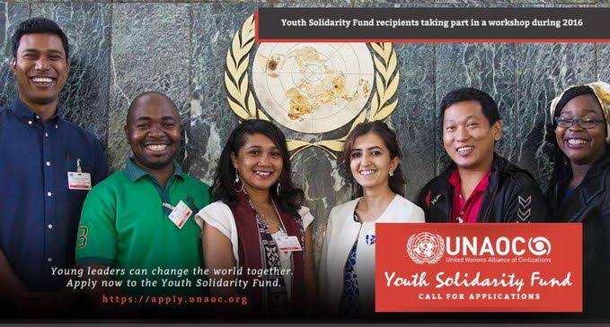 Call For Applications: United Nations Alliance of Civilizations (UNAOC) Youth Solidarity Fund 2025/2026 for Innovative Youth Projects (USD 25,000 in seed funding)