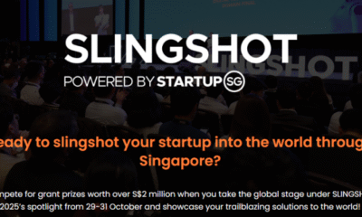 Call for Applications: SLINGSHOT 2025 Startup Pitching Competition ($400,000 Startup SG Grant Prize)
