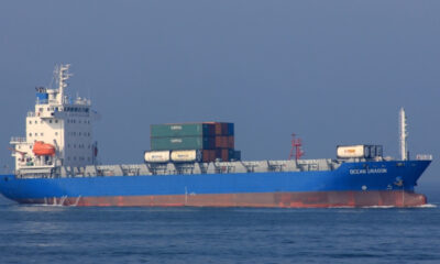 Nigeria’s First Indigenous Container Vessel, M.V. Ocean Dragon, Docks in Lagos