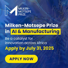 Call For Applications: Milken-Motsepe Prize in AI and Manufacturing ($2 million in prizes)